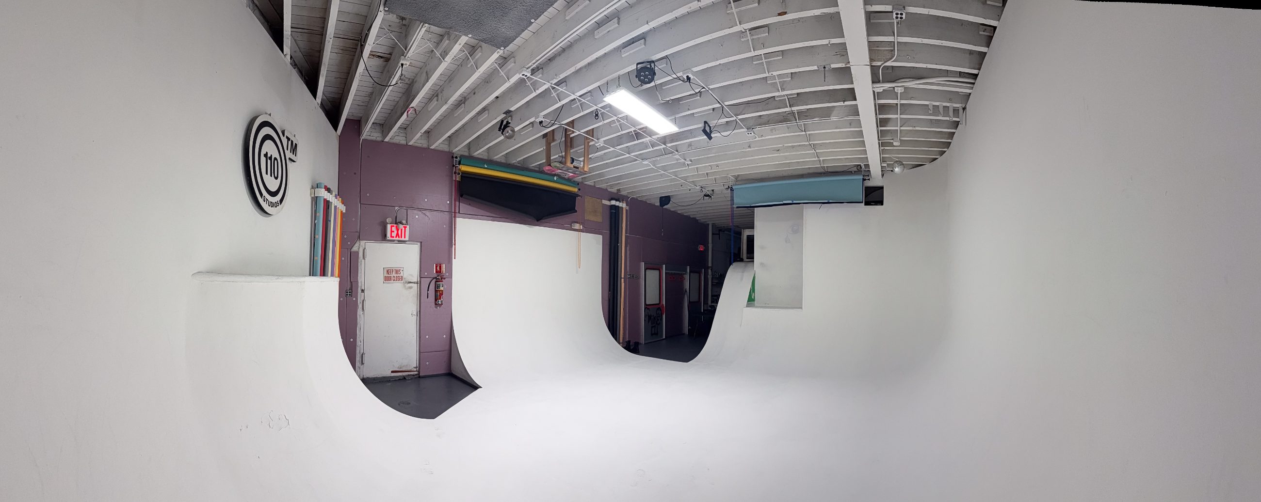 Panorama of the rideable cyclorama